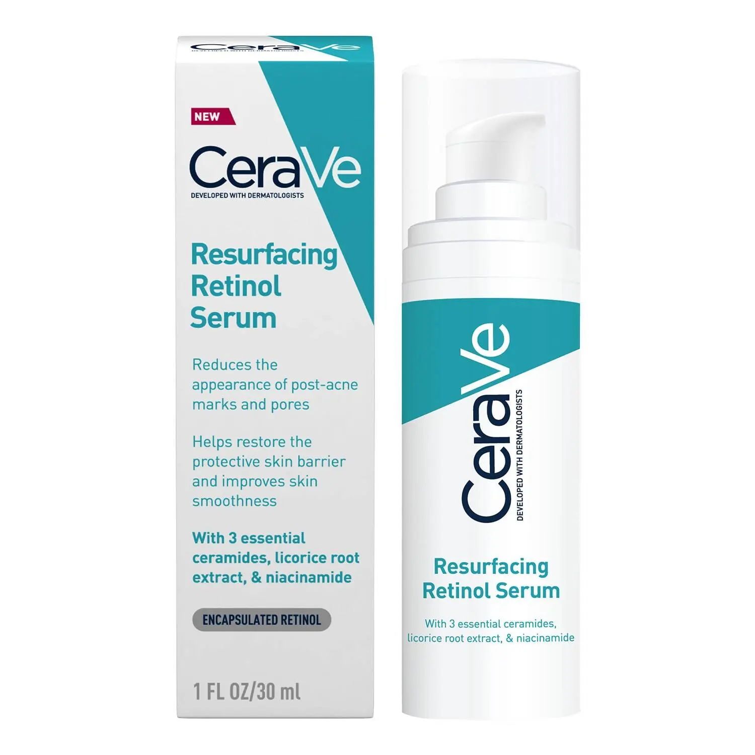 CeraVe Resurfacing Retinol Serum with Ceramides & Niacinamide for Blemish-Prone Skin 30ml Discounts and Cashback