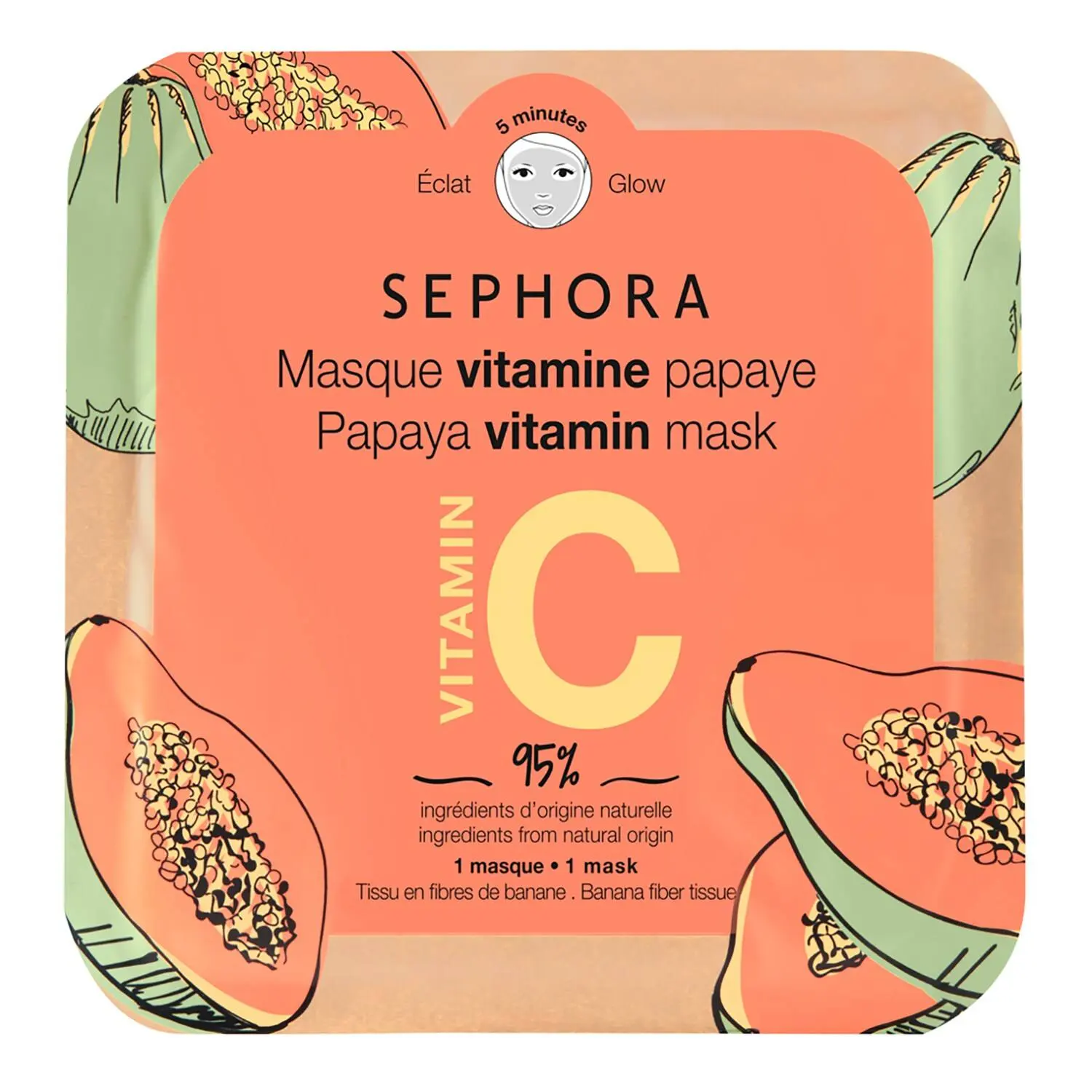SEPHORA COLLECTION Vitamin Sheet Face Mask Papaya + Vitamin C Discounts and Cashback