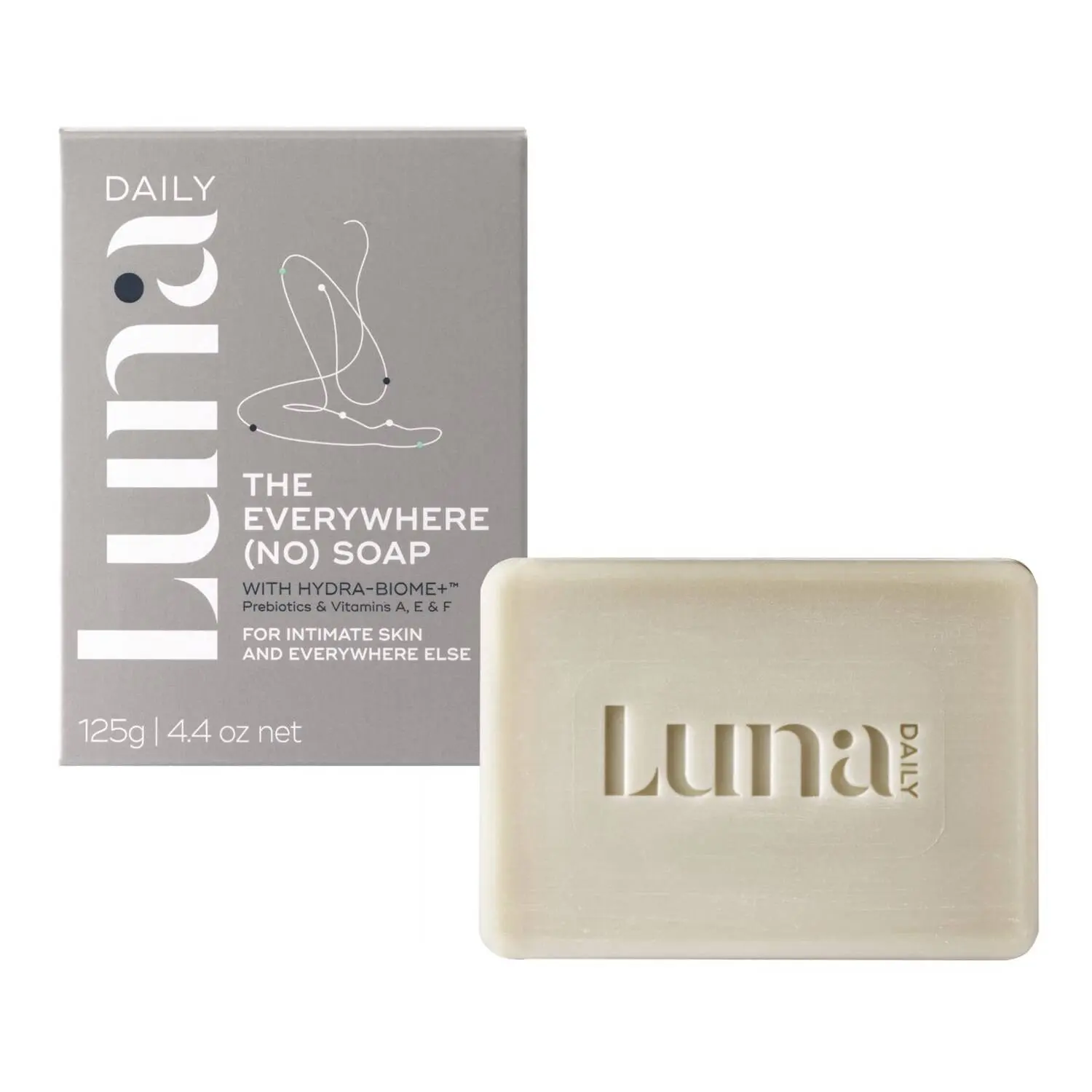 LUNA DAILY The Everywhere (No) Soap pH balancing with prebiotics + Vitamins C+E 125g Discounts and Cashback