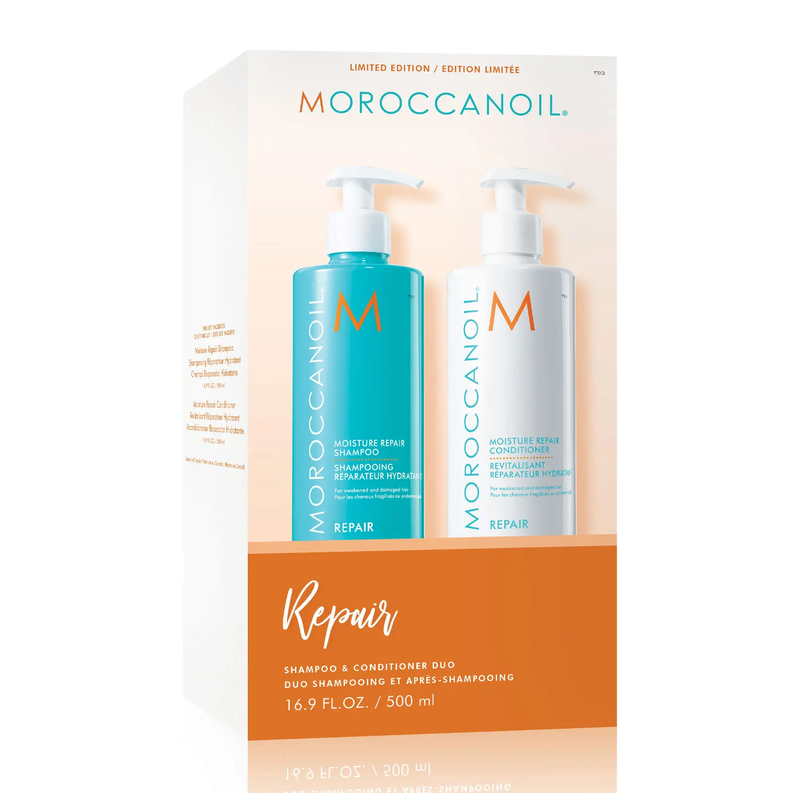 Moroccanoil Moisture Repair Shampoo & Conditioner Duo 500ml Discounts and Cashback